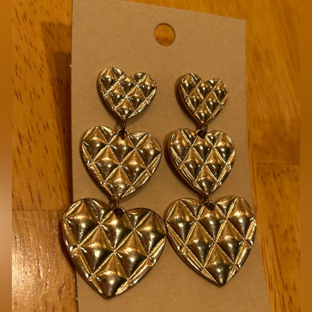 Dangle Heart Earrings